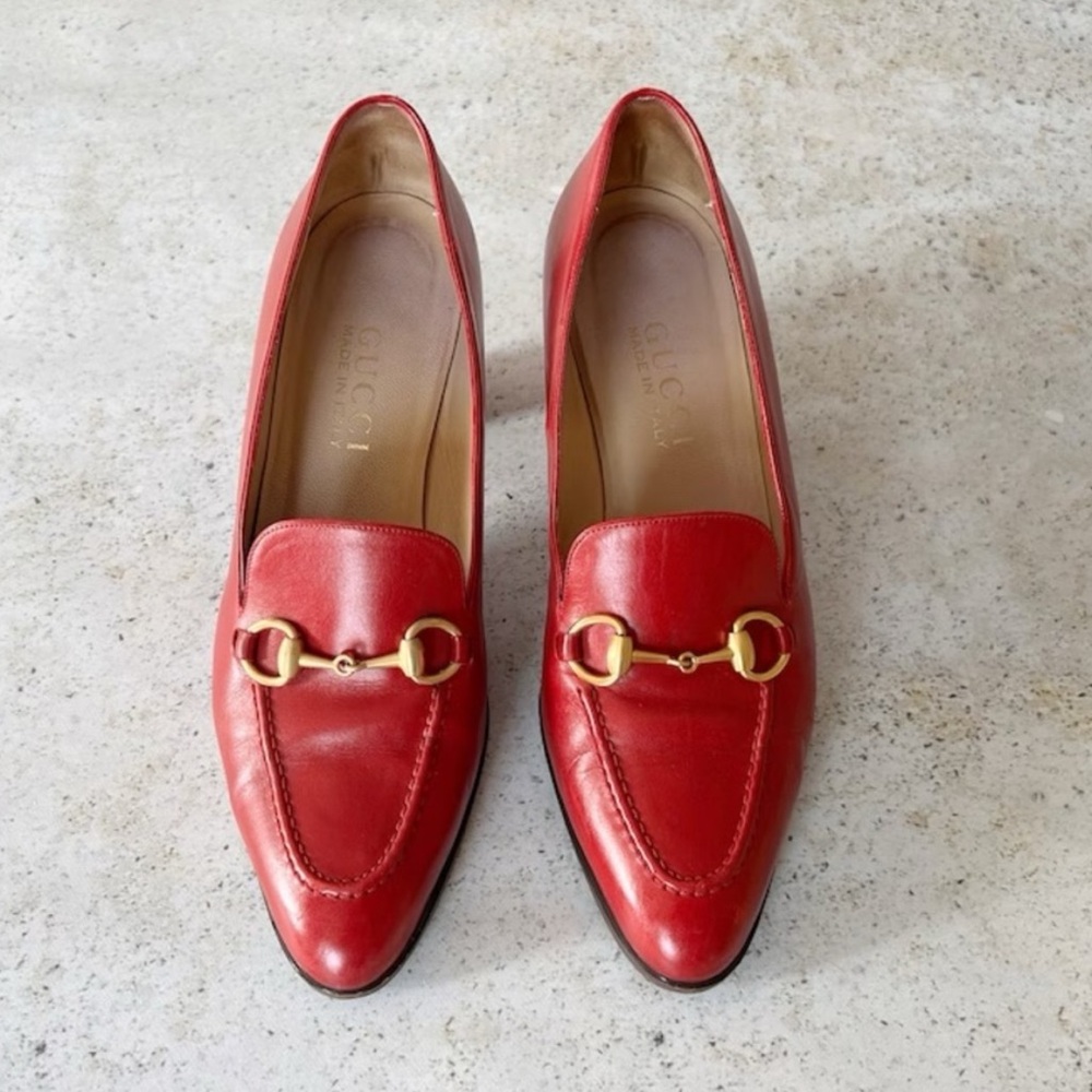 GUCCI Horsebit heeled loafers